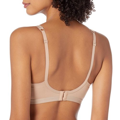 Warner's womens Easy Does It Underarm Smoothing With Seamless Stretch Wireless Lightly Lined Comfort Rm3911a Bra, Toasted Almond, Large US