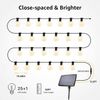2 Sets 50FT Outdoor Lighting String Lights Hanging Garden Lights E12 G40 Bulbs