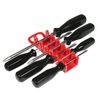 Ernst Manufacturing Gripper Screwdriver Organizer, 6 Tool, Red