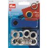 Prym Ösen Mit Scheiben + Werkzeug 14mm Durchmesser Silber