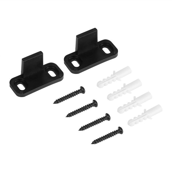 Fdit Floor Guide Clip Adjustable Sliding Bottom Door Hardware Guide for Barn Door with Screws 2Pcs