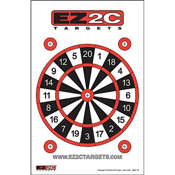 EZ2C Targets Dart Board Style 15 (25 Pack)