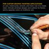 Vinyl Fineline Pinstripe Tape, Blue 1/8" x 36 Yard Roll - Create Sharp Curves
