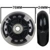 Led Inline Wheels 64mm 82a Skate Roller Blade Light Up 2-Pack with Abec 9 Bearings