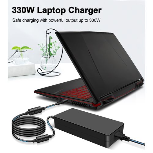 330W AC Charger for MSI Raider GE66 GE68HX GE67HX GE76 GE78HX GE77HX, Vector GP78HX GP76HX GP77 GP68HX GP66HX, Titan GT77 A20-330P1A ADP-330CB B Power Adapter