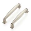 Ravinte Solid 3-3/4 Inch Cabinet Handles - Brushed Nickel & Satin Nickel Drawer Pulls - Kitchen Cabinet Hardware
