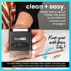 ExcelMark Payment Due Upon Receipt Self Inking Rubber Stamp - Red Ink