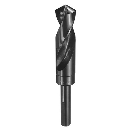 HARFINGTON 24mm Drill Bit 1/2" Reduced Shank 3-Flat 4341 High Speed Steel 118 Degree Split Point for Plastic Wood Copper Aluminum Iron Medium Soft Metal
