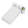 Sourcingmap PVC Plastic Window Casement Metal Screw Fixed Foldable T Flag Hinge White