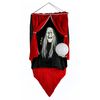 28" Animated Halloween Fortune Teller Sound Activated Black
