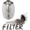Shower Water Filter For Showerhead (Aqua Elegante) - Brushed Nickel