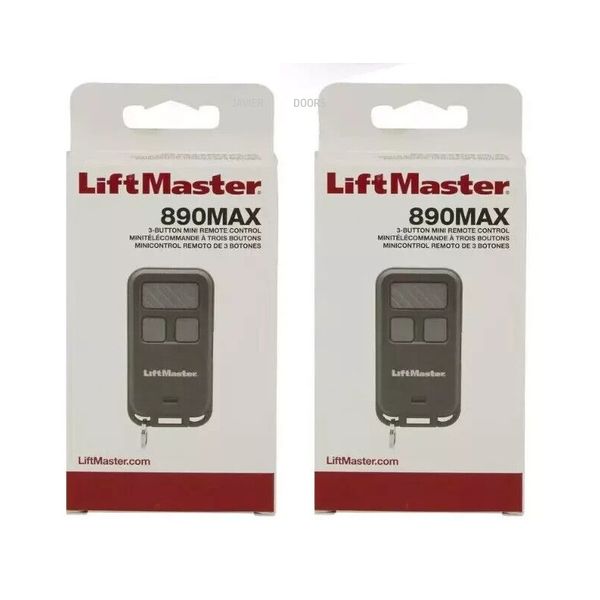 2 Pack 890MAX Liftmaster Universal Remote - Compatible with 371LM, 971LM, MyQ