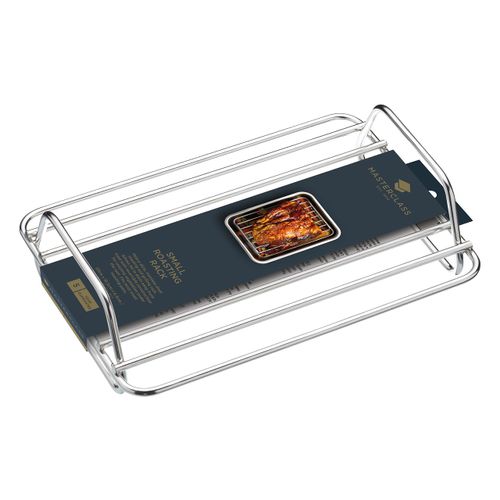 MasterClass Master Class Small Stainless Steel Roasting Rack, 23 x 16.5 cm (9" x 6.5"), Metallic, (9 x 6.5 inches)