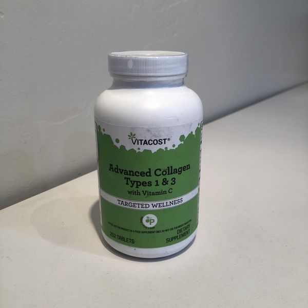 Vitacost Advanced Collagen Types 1 & 3 with Vitamin C 252 Tablets