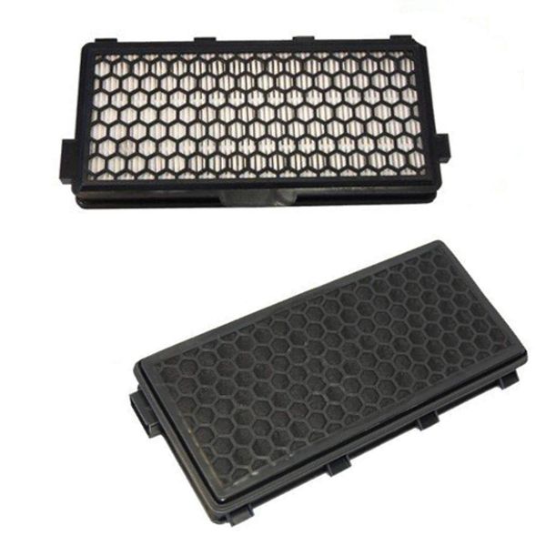 HQRP 2-Pack Active HEPA Filter compatible with Miele Callisto Capricorn Complete C3 Earth Alize Leo Gemini Carina Antares Canister Vacuum Cleaners, SF-AH50 05996883 SF-AA50 AirClean Replacement