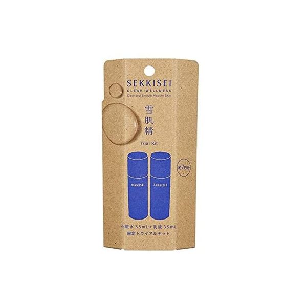 Yukihada Sei Clear Wellness Trial Kit Lotion 1.2 fl oz (35 ml) + Milky Lotion 1.2 fl oz (35 ml) Set