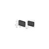 CRL PPH01MBL Matte Black Prima 01 Series Top or Bottom Mount Hinge