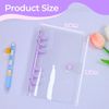 2 Pieces Clear Binder Shell, Waterproof Binder Cover, Binder Accessories, Study and Office Supplies.