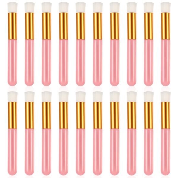 Lash Brush, 20 Pcs Lash Shampoo Brush, Nose Pore Deep Cleaning Brush Lash Cleaning Brush, Eyelash Extensions Remover Tools Lash Cleanser Facial Cleaning Blackhead Brushes for Women (Pink)