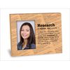 Research Definition Picture Frame - Personalization Available - 8x10 Frame - 4x6 Picture - Maple Finish