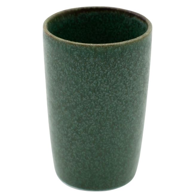 Aito Seisakusho 288052 Sui Cup Tumbler, Approx. 4.3 fl oz (110 ml), Matsuba, Mino Ware Vase, For Tables, Dishwasher and Microwave Safe, Made in Japan, Green