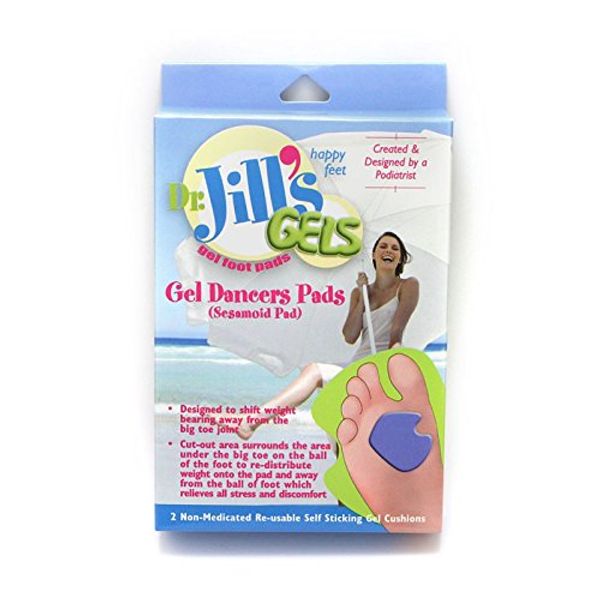 Dr. Jills Double Thick Gel Dancer Pads for Left Foot *2 Pack*