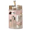 HTUK Rotating Makeup Organiser, 33cm x 23cm, Transparent