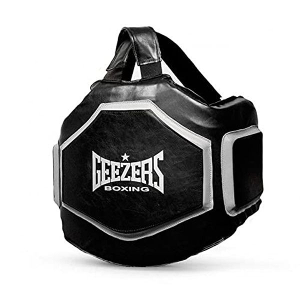 Geezers Pro Body Protector – Premium Leather, Multi-Layer Shock-Absorbing Foam, Adjustable Padded Shoulder Straps