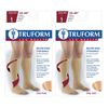 Truform Compression 30-40 mmHg Knee High Open Toe Stockings Beige, Small, 2 Count