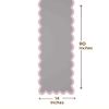 Folkulture Table Runner| 90 Inches Long Easter Table Runner| 100% Cotton Rustic Easter's Table-Decoration | Scalloped Runners' for Easter' Basket Stuffers (Lilac Mist)