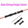 NIKA ARCHERY Bow String Finger Savers Finger Guard Recurve Bow Finger Tabs String Finger Rollers, Silicone, 1 set