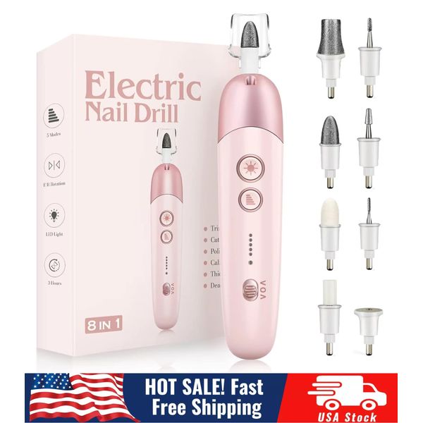 Professional Nail Drill Machine Kit,Portable Wireless Electric Nail Drill, Nail