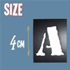 OLD MILITARY Stencil Sheet Uppercase Letters & Numbers Set (4 cm)