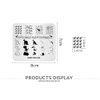 Alexnailart Nail Art Stamping Plates Image Template Stencils Manicure Dinosaur Cute Dinosaur Eggs Multi-Pattern Design Stamping Image Nail Art Stencil Tools