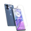 GIOPUEY Screen Protector Compatible with Motorola Edge 40, 2 Pack Soft Screen Protector + 2 Pack Camera Protector, 9H, No bubbles, Scratch Resistant (A-Transparent)