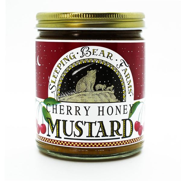 Cherry Honey Mustard Sauce - Cherry Dipping Sauce - 9.5 oz. Jar