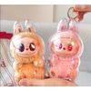 Transparent Protective Case Compatible Labubu Protective Case Display Box Keychain Storage Box (Labu-2)