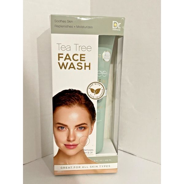 Dr Wellness Tea Tree Face Wash Soothes Skin Replenishes+Moisturizes 8oz Exp 2025