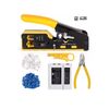 Ethernet Crimp Tool Kit - Cat5/Cat6/Cat7 Network Crimper with Cable Tester, Mini