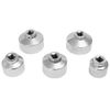 Oil Filter Socket Set 5 pc 3/8" Drive 24,27,32,36,38mm 6pt Remover Wrench