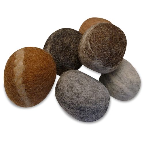 Earthtone Solutions Wool Cat Balls - Natural Handmade Felt Ball Toys for Indoor Cats and Kittens