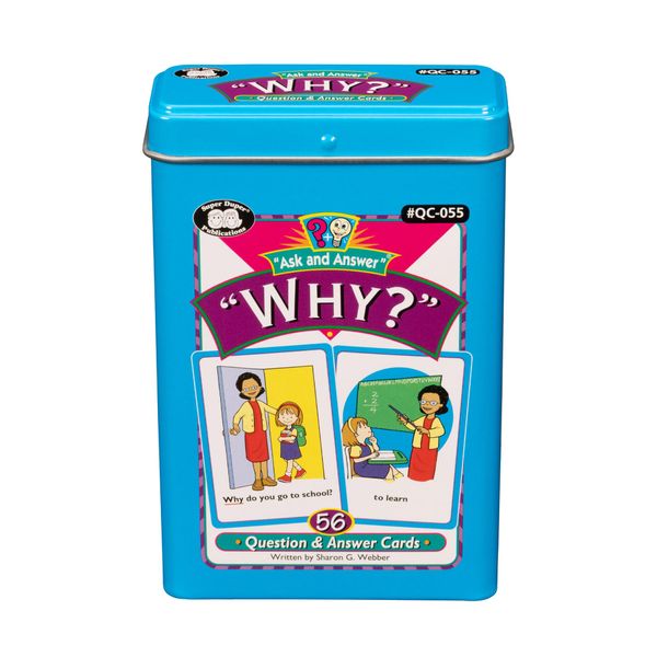 Super Duper Publications | Ask and Answer® Why Questions Fun Deck | Communication and Language Processing Skills Flash Cards | Educational Learning Materials for Children