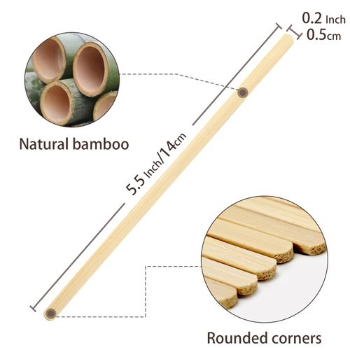Bamboo Coffee Stirrers, 500 Count of Disposable Coffee Stir Sticks - Stir Sticks For Coffee Bar 5.5 Inch, Stir Sticks with Smooth End, Coffee Stirs for Coffee, Cocktail, Hot Drinks