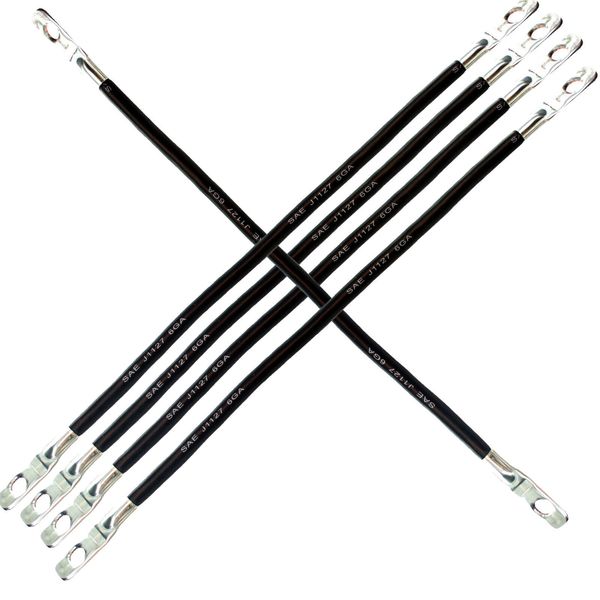 Club Car DS 36V Electric 81+ 6G AWG (5)12" Golf Cart Battery Cable Set