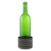 Grey Checkered Wine Bottle Candle Holder Bottle Coaster
