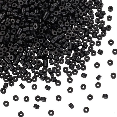 OLYCRAFT 100Pcs Black Nail Drill Bits Caps for 3mm Nail Drill Flat Round Protector Caps 7.5x4.5mm Nail Tech Supplies Plastic Electric Nail Filer Nail Art Tools for Nail Drill Bits Dust Cover