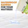 Cheer Collection Waterproof Mattress Protector, Absorbent Mattress Cover, Washable Bed Pads for Adults, Breathable & Soft Rayon from Bamboo Mattress Protector - Set of 2