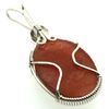 Sunstone Gemstone Silver Filled Wire Wrapped Pendant