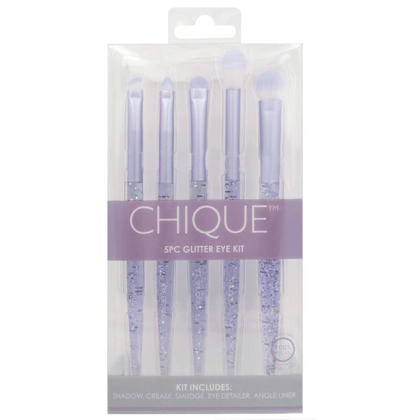 CHIQUE™ 5 pc Eye Set Purple Glitter