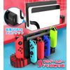 ipega Official Product Switch (Compatible with OLED Models) Joy-Con Charging Stand, ipega Switch, OLED Controller Charging, Integrated, Fast Charging, Charging Indicator Light, Storage